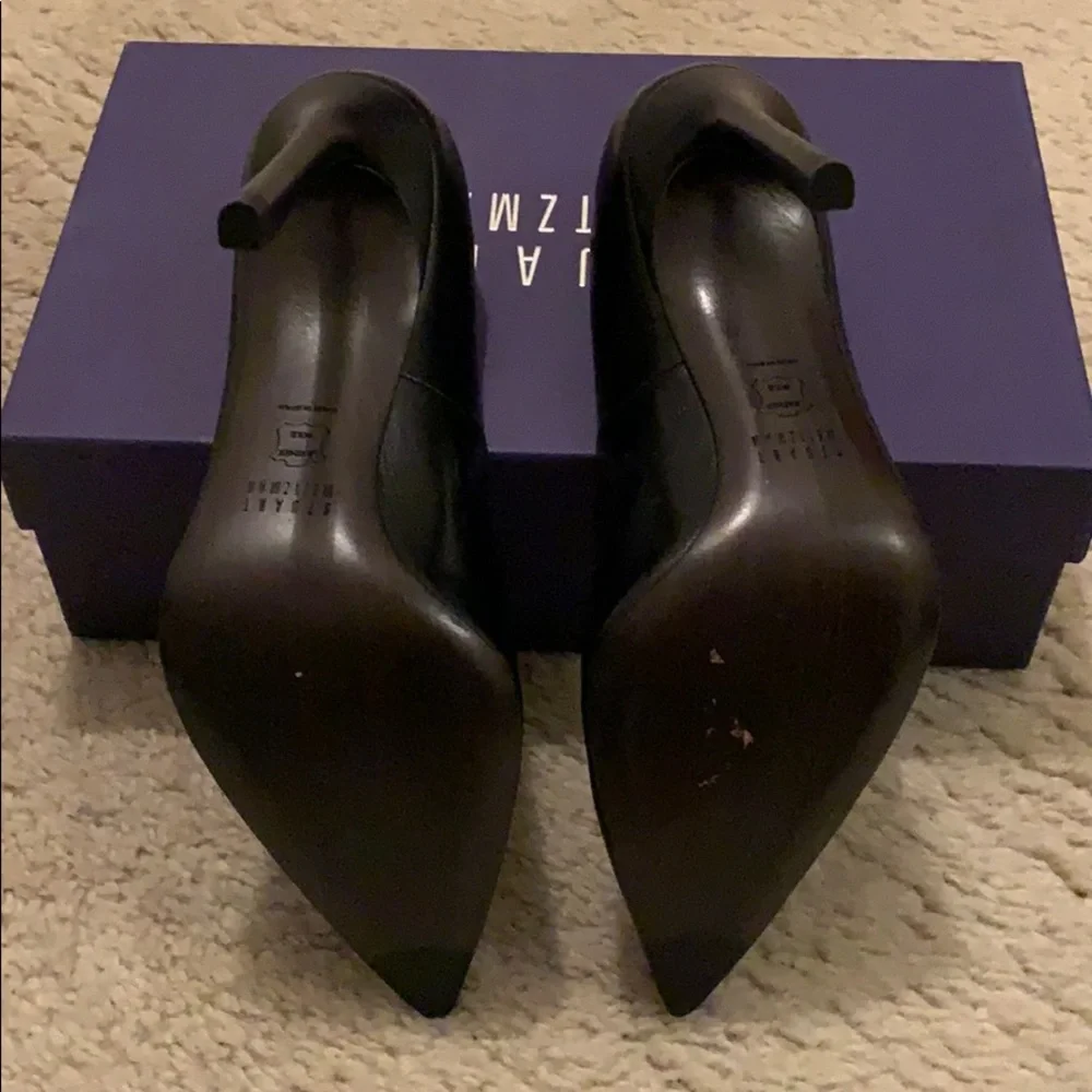 Stuart Weitzman Black Heels Size 8 - Picture 5 of 6